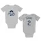 White Tampa Bay Rays Jonathan Cuevas   Newborn & Infant Bodysuit