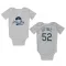 White Tampa Bay Rays Zack Littell   Newborn & Infant Bodysuit